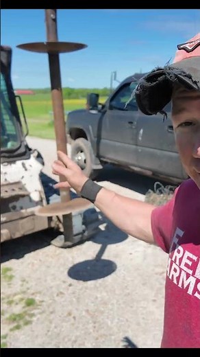 Our homemade fence roller in use!
