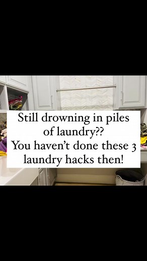 Tired of the piles of laundry?!!I’m a family of 6 and I do LOTS of laundry. I used to be drowning in laundry. I hate laundry. But it’s not going anywhere, unless I hire a laundry service (which honestly sounds like a fabulous idea!!) But if you’re like me and you can’t afford a laundry service (yet!! I’m still hopefully 😂), Start doing these 3 laundry hacks today!1. Each person has their own laundry basket2. Wash each persons laundry individually 3. Use a mesh bag for socks #laundryhacks #laund