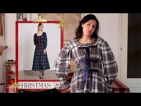 making my Christmas dinner party dress in 12 hours *while battling the flu*
