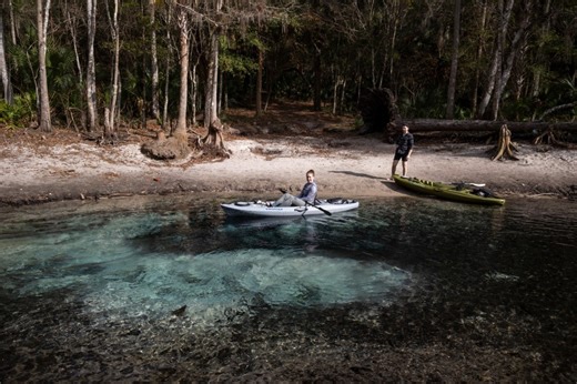 Paddling the Ocklawaha River during a drawdown reveals lost springs, cypress graveyard