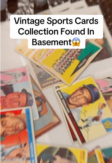 He had These in his basement🫠😱 - Crazy vintage baseball card collection 1953-97 - #sportscards #baseballcards #tcg
