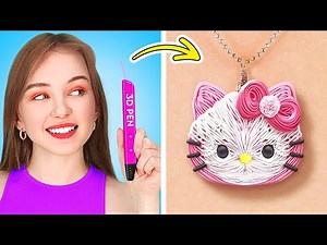 Easy 3D Pen & Epoxy Resin Jewelry 💍✨ Cool & Crafty DIYs By 123 Go Live!