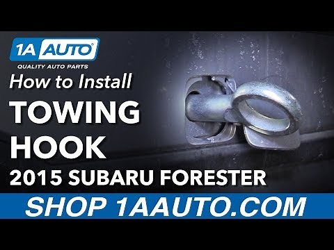 How to Install Tow Hook 13-18 Subaru Forester