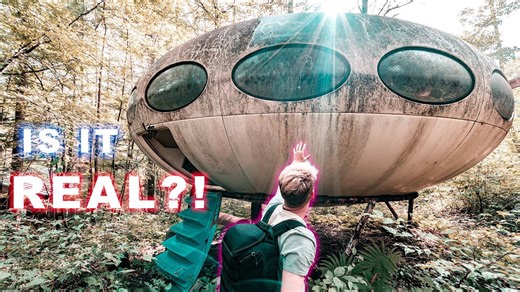 UFO house of mysteries found rare 1960s in the forest of Japan