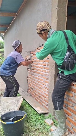 Pour it first, so the mixture sticks easily.