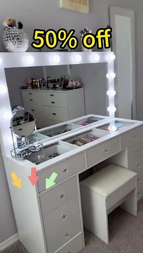 Affordable Vanity Desk with Mirror and Lights: A Stylish and Functional Makeup Station at
