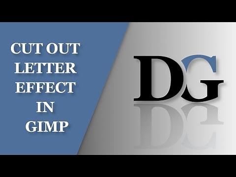 CUT OUT LETTER IN GIMP