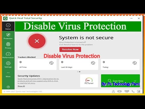 How to turn off quick heal antivirus windows 7 8 10 | Disable & Enable Quick heal antivirus