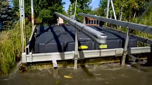 Float & Roll™ Boat Lift System The ideal system if your boat hoist needs to be floated long distances, floated into a slip, floated into deeper water, installed in muddy bottoms, or if you just want an easy way to get your lift in the water. You can even install and level your lift without getting wet or straining a muscle. | Fish & Hunt Shop