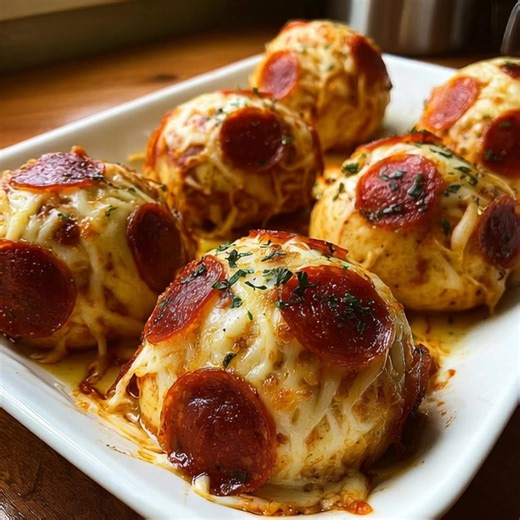 809K views · 1.2K reactions |  Pepperoni Pizza Bombs Cheesy, golden,...