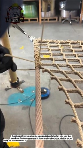 Amazing Rope Net Weaving Process | Heavy Duty Handcrafted Cargo Net Skills
