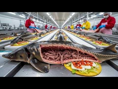 How Caviar is Harvested – Inside the Luxury Fish Egg Factory Full Process
