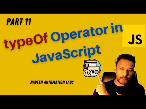 #11 - typeOf Operator In JavaScript