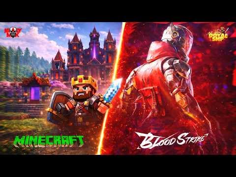 🔥 LIVE: Blood Strike 🔫 + Minecraft ⛏️ | Action & Survival Gaming Stream | Hindi Live
