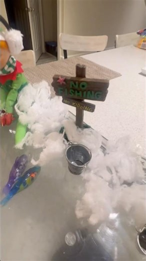 Elf on the shelf No fishing #elf #fish #fishing