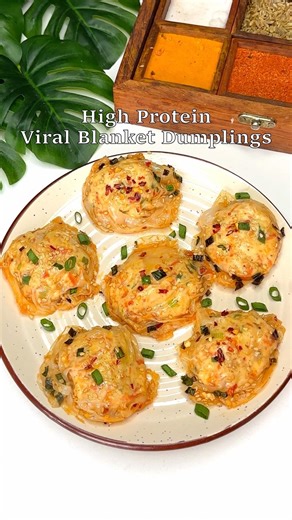 Viral Blanket Momo/Dumpling | High Protein Snack #momorecipe #dumplings #recipe #highproteinrecipes