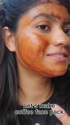 Coffee face mask making process #shorts #skincare #viral