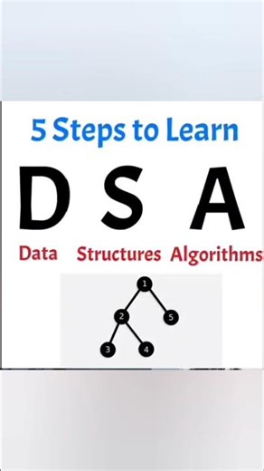 5 Steps to Learn DSA 🚀 | Roadmap for Beginners | The Ultimate DSA Learning Path 🧠💻 #dsa #shorts