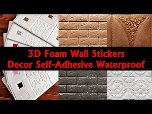 3D Foam Wall Panel Sticker Waterproof | 3d foam sheets | 3d bricks sheet in Pakistan 2021