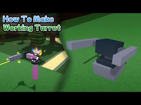 How To Make Working Turret Tutorial - Build A Boat For Treasure