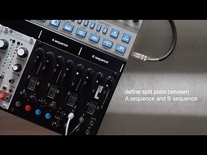 RYK Modular M185 Sequencer AB Serial Split Mode demo for Eurorack Synthesizer