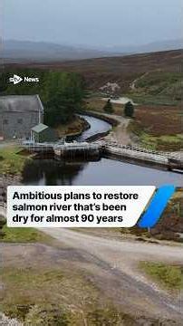 Ambitious project aims to restore salmon river dry for almost 90 years #scotland #news