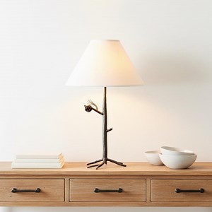 Iron Table Lamp W/15" Shade – Evergreen – American Made by Urban Forge - Etsy