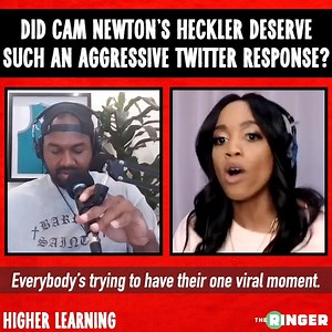 8.7K views · 22 reactions | Did the teen who heckled Cam Newton receive too much backlash on Twitter? Rachel Lindsay and Van Lathan discuss. | The Ringer | Facebook