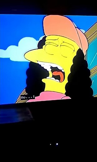 The Simpsons Otto spanks Bart