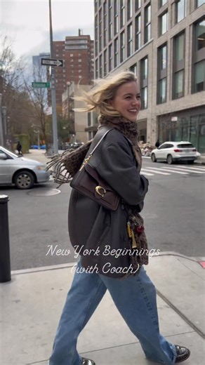 Emma Brooks on Instagram: "start spreading the news @coach #CoachNY #ad"