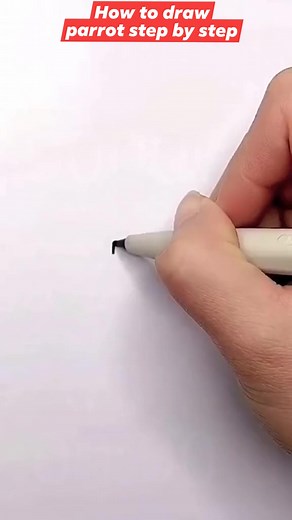 2.3M views · 38K reactions | How to draw a parrot , Step by Step! #learningkidsactivities #simplestepsforbeginners #easystepbysteptutorial #easydrawingideas #stepbysteptutorial #kidslearningactivities #reelsvideo #reelsfb #fypシ | Nica Aguilar | Facebook
