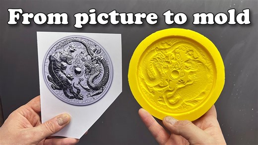 How to make silicone molds from any picture?