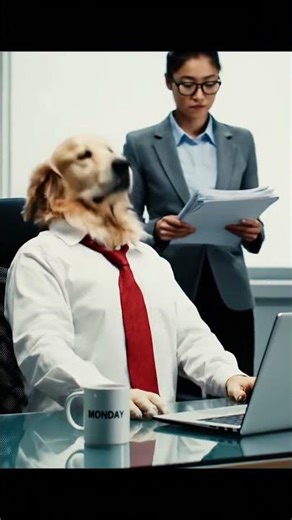 Dog works a job. #animals #cute #dog #education
