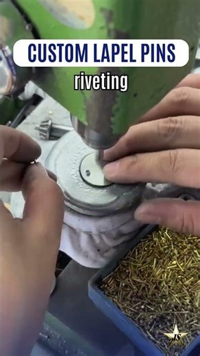 Riveting Nail | Custom Lapel Pins #custompins