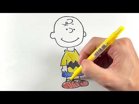 Easy drawing! How to draw Charlie Brown [Snoopy]