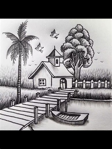 Mesmerizing Nature Bird Drawing Tutorial