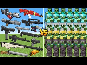 What TaCZ New Gun Can Defeat The Most Zombie Bosses in Minecraft?