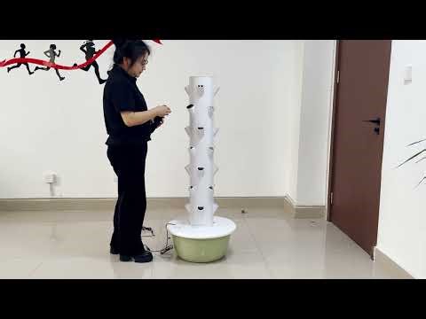 Baolida 2026 New Petal Shaped Hydroponic Tower Installation Tutorial