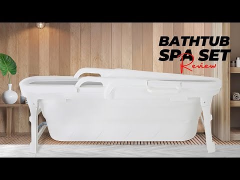 SereneLife Freestanding Portable Bathtub Spa Set Review: | SereneLife 59" Foldable Spa Bath!