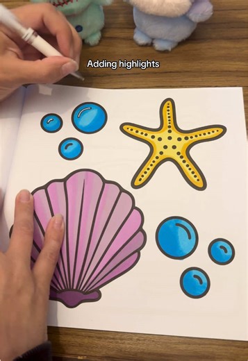 Easy cozy coloring session, still trying to learn how to color in bubbles 🙃 . . . #alcoholmarkers #colortok #adultcoloring #creatorsearchinsights #contentcreation #kmartfinds #coloringbooks