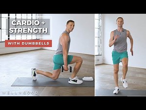 15 Minute Cardio and Strength Dumbbell Workout | Trainer of the Month Club | Well+Good