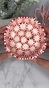 Peppermint Candy Bowl Tutorial #peppermint #peppermintcandybowl #candybowl #Christmas2022 #christmasdiy #candycane #candycanelane #FacebookReelsContest | Dipped Tampa
