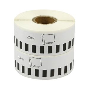[Hot Item] Customized Printed Barcode Qr Code Thermal Adhesive Label with Black Positioning Mark
