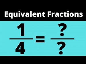 Equivalent Fractions of 1/4