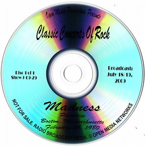 Madness - Classic Concerts of Rock - Madness (Paradise, Boston, 1980)