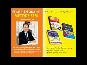 Latihan 3: AMOS-SEM untuk Pemula