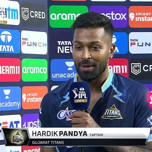 2.7M views · 219K reactions | "For me my team is the most important thing"  Hardik Pandya reflects on the IPL final as he led Gujarat Titans to the win  | Sky Sports Cricket | Facebook