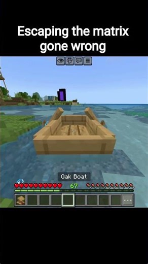 escaping the matrix gone wrong #minecraft