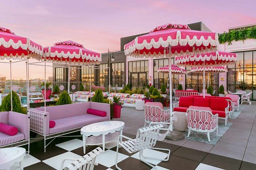 There's a Dolly Parton-themed Rooftop Bar in Nashville — and It's a Whimsically Pink Paradise