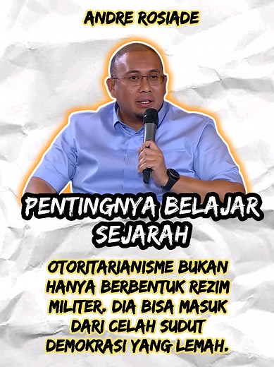 Penting untuk memahami sejarah demokrasi, dan otoritarianisme terjadi lebih dulu di dalam pikiran, bahkan sebelum dilakukan. Mata memvisualisasikan, akal memproses informasi untuk membuat sebuah konsep dan skenario dari visualisasi yang sudah diperoleh, lalu seluruh anggota tubuh menjadi bagian penting untuk mengeksekusi apa yang sudah dilihat, dan diproses oleh akal. Itu sebabnya, kata hati menjadi batasan untuk manusia bertindak lebih jauh, dan lebih jauh, itu disebut qolbu. #rockygerung #soci